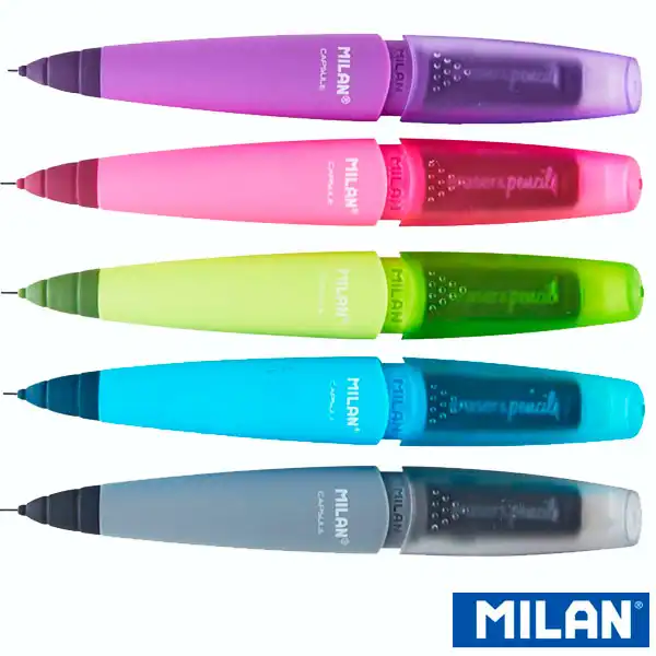 PORTAMINAS MILAN CAPSULE 0,7 MM. GOMA + PORTAMINAS (18507920) PORTAMINAS MILAN CAPSULE 0,7 MM. GOMA + PORTAMINAS (18507920)
