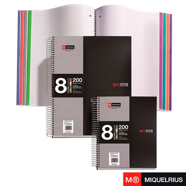 CUADERNO MIQUELRIUS NOTE BOOK 8 P.P. 200 HOJAS A5 CUADRICULA (42007) CUADERNO MIQUELRIUS NOTE BOOK 8 P.P. 200 HOJAS A5 CUADRICULA (42007)