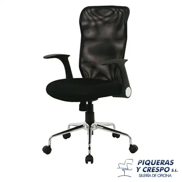SILLA PIQUERAS Y CRESPO OPERATIVA CON RESPALDO DE MALLA NEGRO (4031) SILLA PIQUERAS Y CRESPO OPERATIVA CON RESPALDO DE MALLA NEGRO (4031)