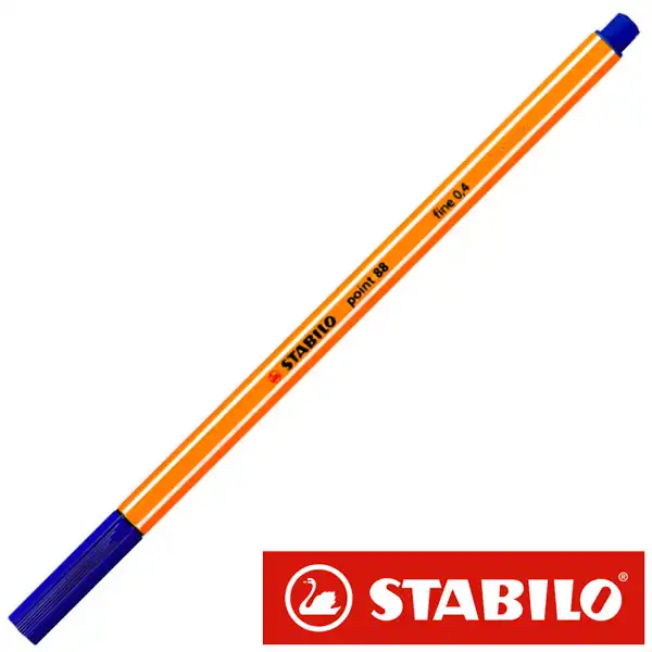 ROTULADOR STABILO POINT 88 PUNTA 0.4 MM. AZUL (88-41) 31584 ROTULADOR STABILO POINT 88 PUNTA 0.4 MM. AZUL (88-41) 31584
