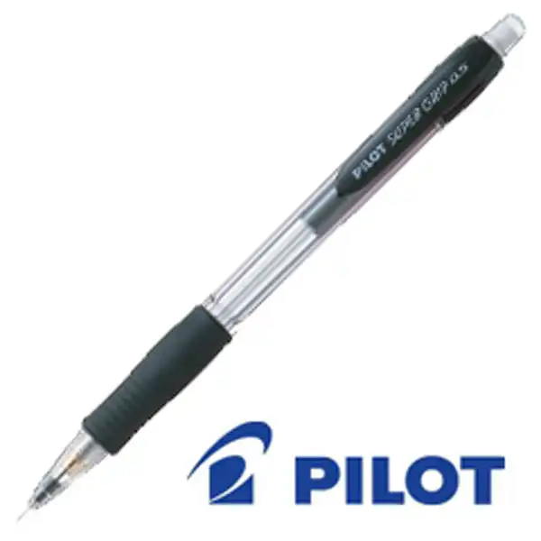 PORTAMINAS PILOT SUPER GRIP 0,5 MM. NEGRO (N185N) PORTAMINAS PILOT SUPER GRIP 0,5 MM. NEGRO (N185N)
