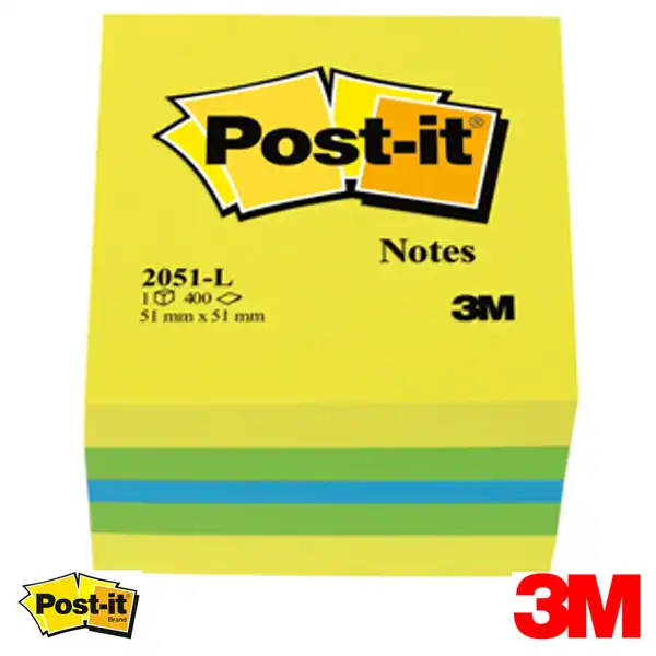 MINICUBO POST-IT® DE NOTAS ADHESIVAS LIMON 400 HOJAS 51X51 MM. 3M (FT510091729) MINICUBO POST-IT® DE NOTAS ADHESIVAS LIMON 400 HOJAS 51X51 MM. 3M (FT510091729)